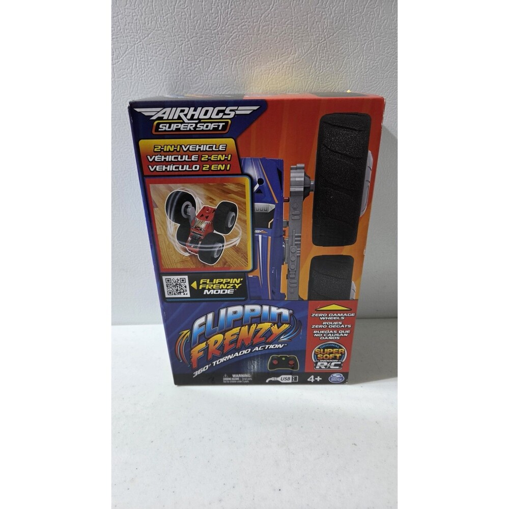 Air Hogs Super Soft, Flippin’ Frenzy, 360 Spinning Action, 2-in-1 Stunt Vehic...